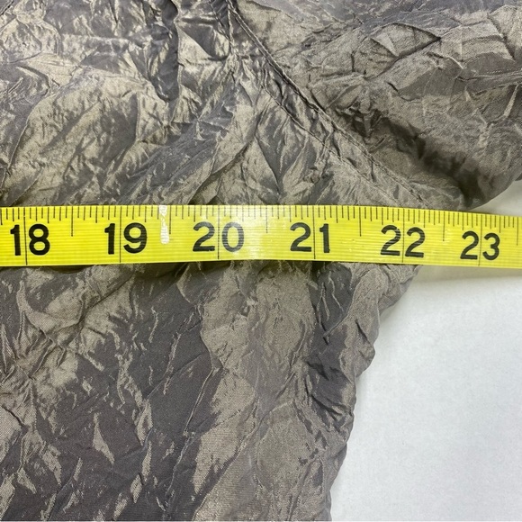 CHICO’S JOLENA CRINKLED JACKET WOMENS 2 TAN PARTY COCKTAILS - Picture 11 of 14